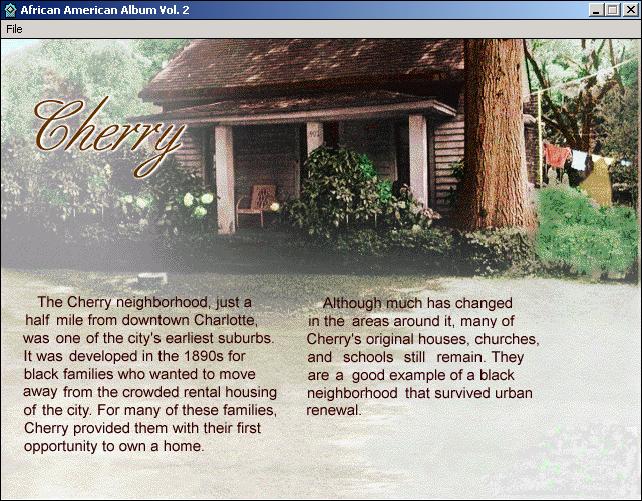 Explore Cherry Charlotte Mecklenburg Story